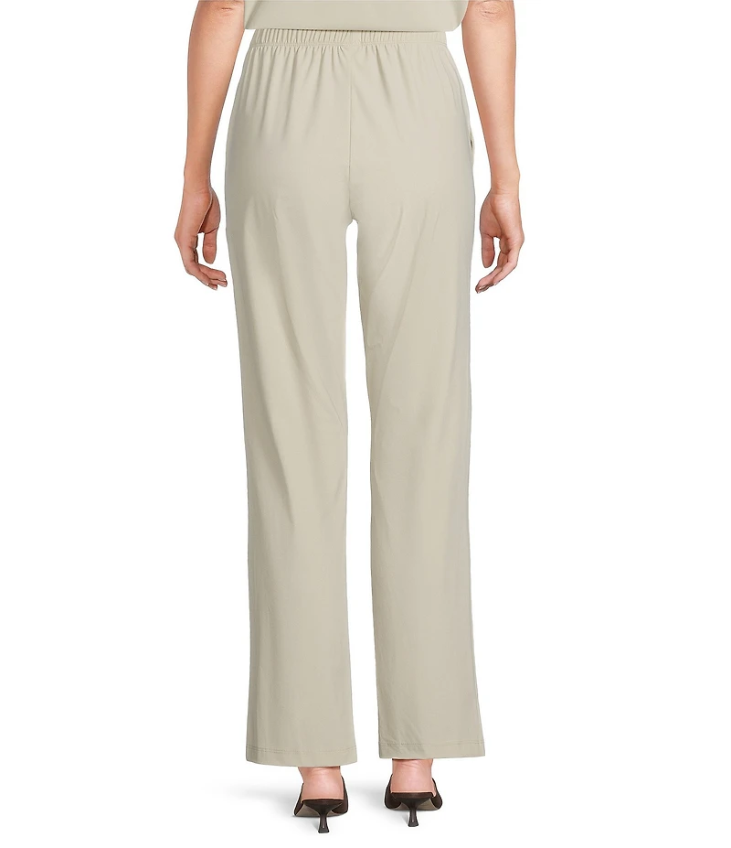 IC Collection Prada Knit Elastic Straight Leg Pants