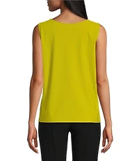 IC Collection Prada Knit Scoop Neck Sleeveless Tank