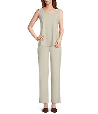 IC Collection Prada Knit Scoop Neck Sleeveless Tank