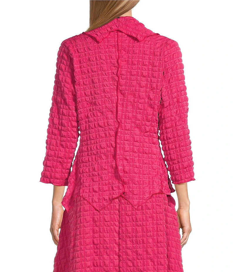 IC Collection Pucker Shawl Collar Open Front Bracelet Sleeve Jacket