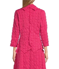 IC Collection Pucker Shawl Collar Open Front Bracelet Sleeve Jacket