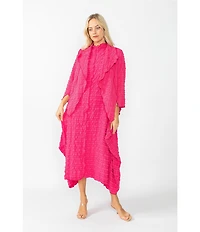 IC Collection Pucker Shawl Collar Open Front Bracelet Sleeve Jacket