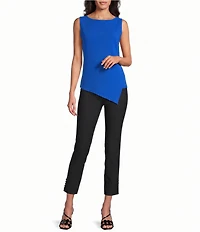 IC Collection Scoop Neck Sleeveless Asymmetrical Tank