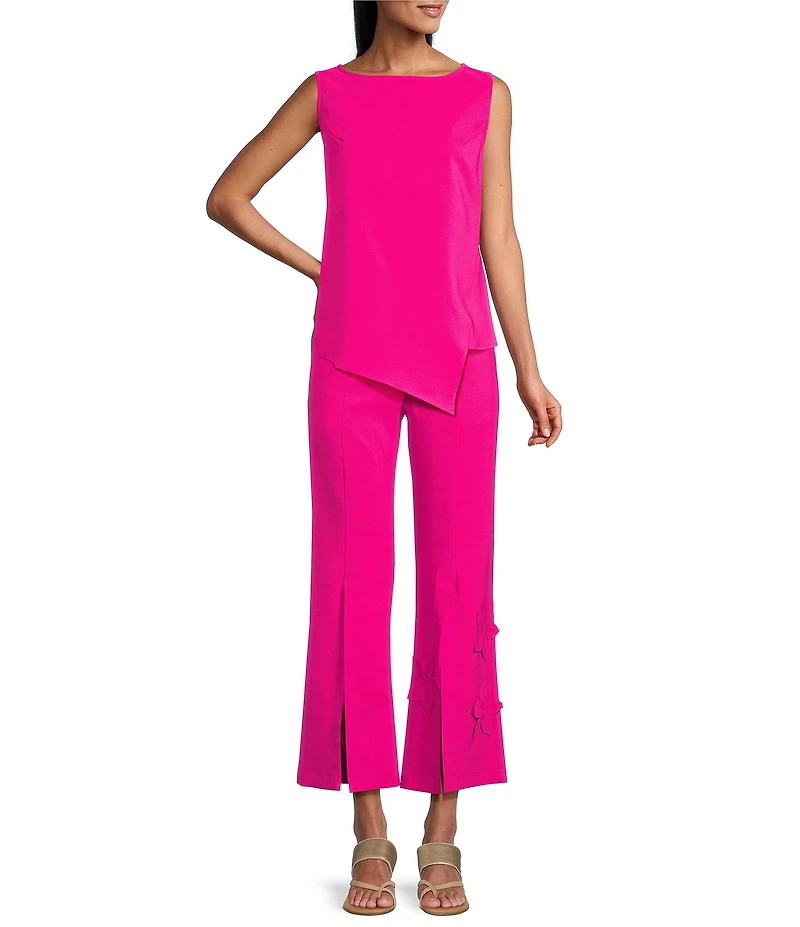 IC Collection Scoop Neck Sleeveless Asymmetrical Tank