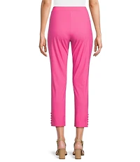 IC Collection Slim Stretch Knit Cropped Pants