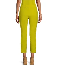 IC Collection Slim Stretch Knit Cropped Pants