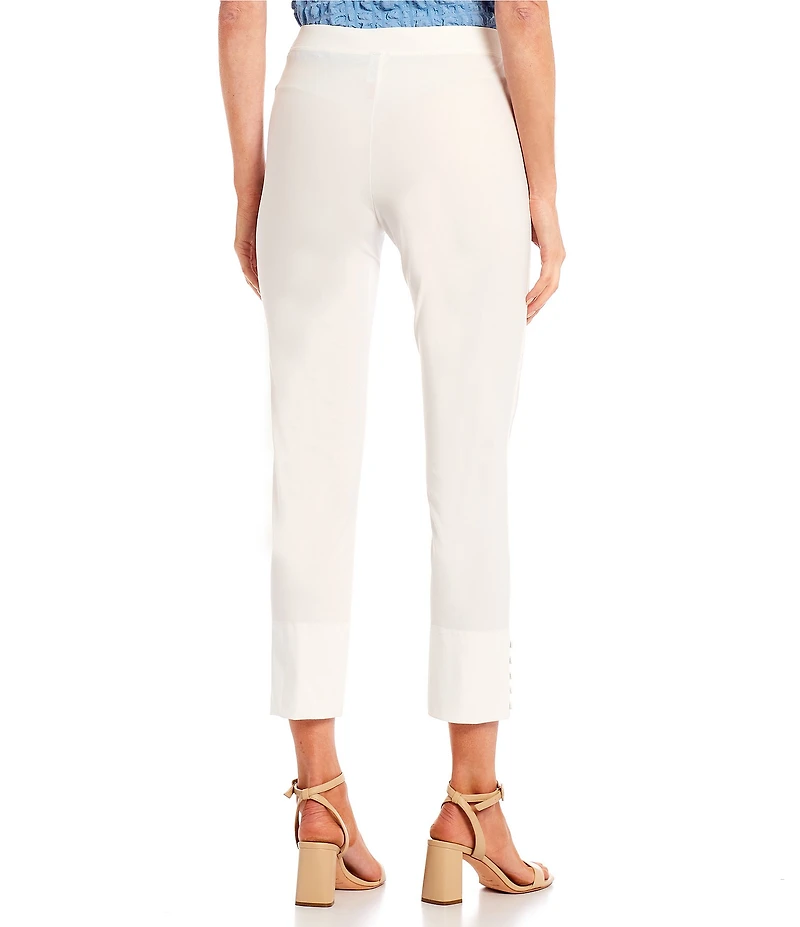 IC Collection Slim Stretch Knit Cropped Pants