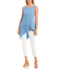 IC Collection Slim Stretch Knit Cropped Pants