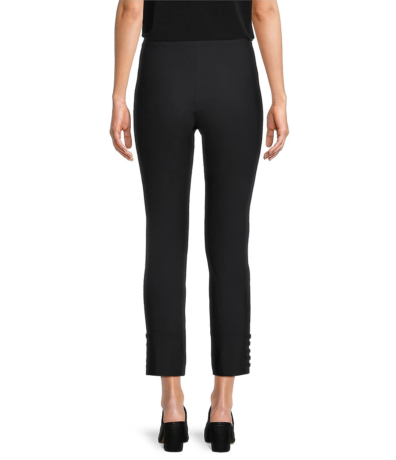 IC Collection Slim Stretch Knit Cropped Pants