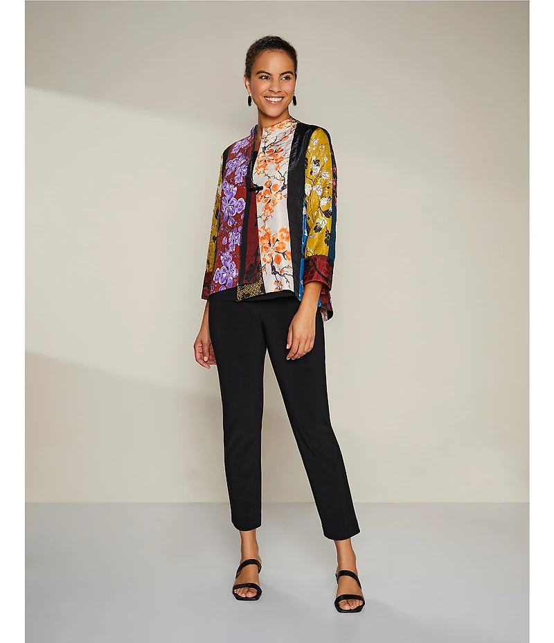 IC Collection Stretch Knit Slim Leg Pull-On Pants