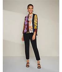 IC Collection Stretch Knit Slim Leg Pull-On Pants