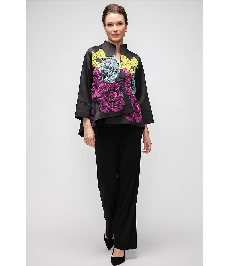 IC Collection Stretch Knit Slim Leg Pull-On Pants
