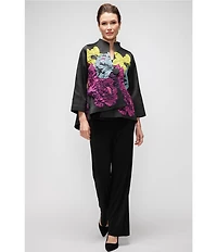 IC Collection Stretch Knit Slim Leg Pull-On Pants