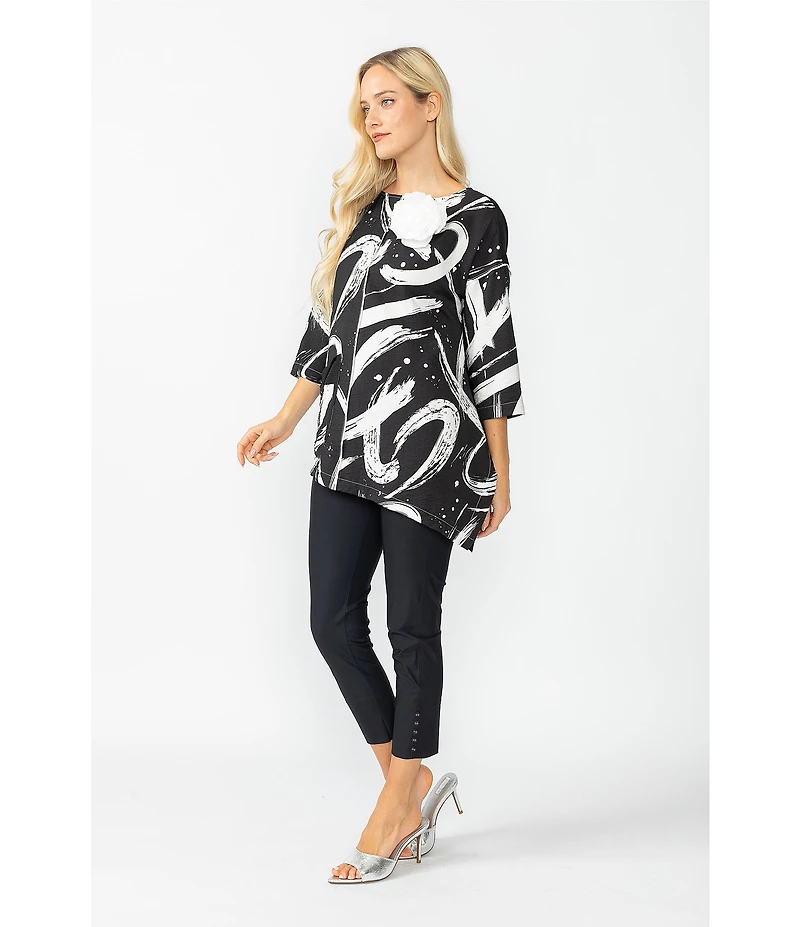 IC Collection Stretch Knit Slim Leg Pull-On Pants