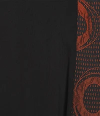 IC Collection Textured Knit Jacquard Cowl Neck Long Sleeve Asymmetrical Dress