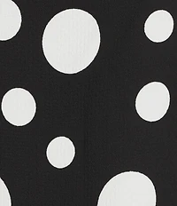 IC Collection Woven Dot Print Cowl Neck Sleeveless High-Low Coordinating Tank Top