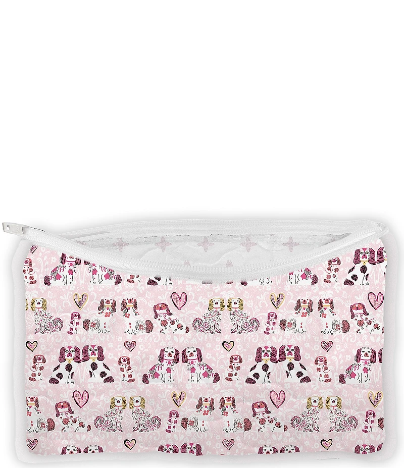 Ida Mae Home Foo Dogs Small Quilted Makeup Bag