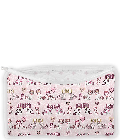 Ida Mae Home Foo Dogs Small Quilted Makeup Bag