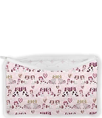 Ida Mae Home Foo Dogs Small Quilted Makeup Bag