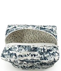 Ida Mae Home Aledo Toile Quilted Large Makeup Bag