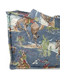 Ida Mae Home Birdie Chambray Quilted Tote Bag