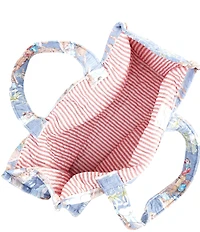 Ida Mae Home Birdie Chambray Western Quilted Tote Bag