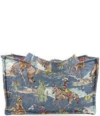 Ida Mae Home Birdie Chambray Quilted Tote Bag