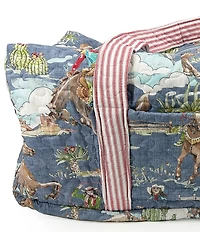 Ida Mae Home Birdie Chambray Quilted Weekender Duffle Bag