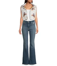 Ida Mae Home Cowgirl Western Quilted Cropped Vest