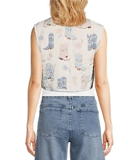 Ida Mae Home Daisy Boot Western Quilted Vest