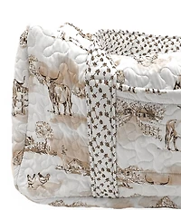 Ida Mae Home Donkey Toile Quilted Weekender Duffle Bag