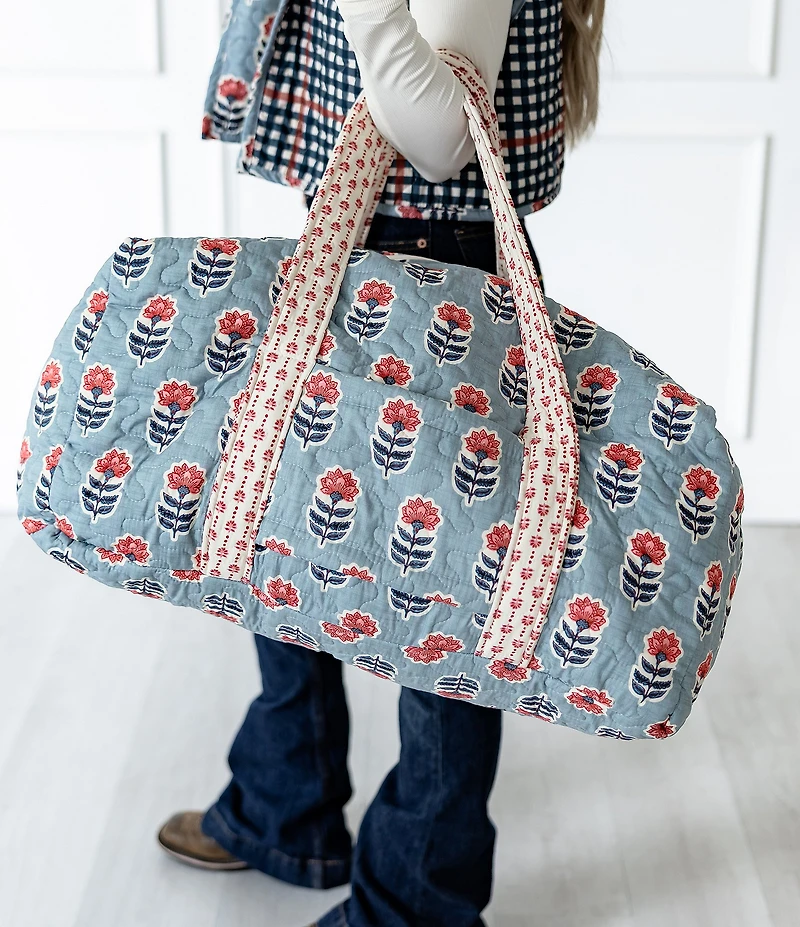 Ida Mae Home Erin & Ben Co. Collection Sadie Floral Icon Weekender Duffle Bag