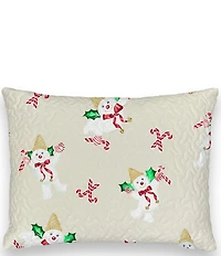 Ida Mae Home Mr. Bingle Collection Christmas Reversible Standard Sham