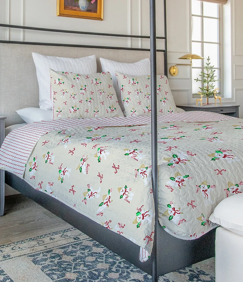 Ida Mae Home Mr. Bingle Collection Christmas Reversible Standard Sham