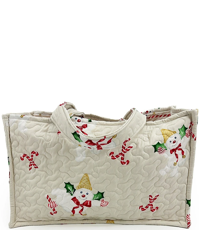 Ida Mae Home Mr. Bingle Large Quilted Tote Bag