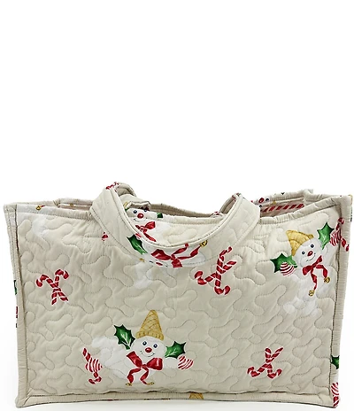 Ida Mae Home Mr. Bingle Large Quilted Tote Bag
