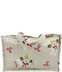 Ida Mae Home Mr. Bingle Large Quilted Tote Bag