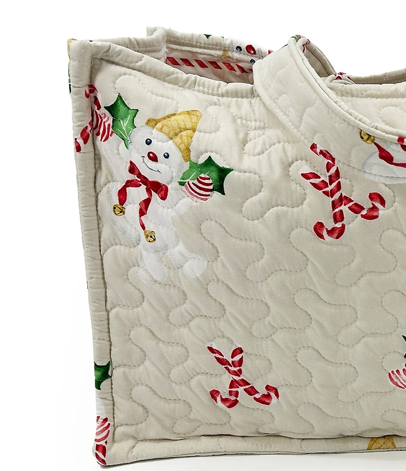 Ida Mae Home Mr. Bingle Large Quilted Tote Bag