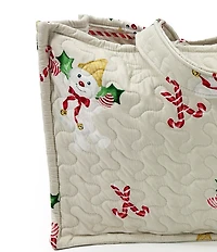 Ida Mae Home Mr. Bingle Large Quilted Tote Bag