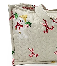 Ida Mae Home Mr. Bingle Large Quilted Tote Bag
