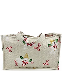 Ida Mae Home Mr. Bingle Large Quilted Tote Bag