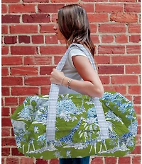 Ida Mae Home Ozara Jungle Green Quilted Duffle Bag