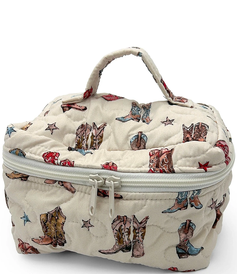Ida Mae Home Thunder Boots Sand Quilted Travel Case