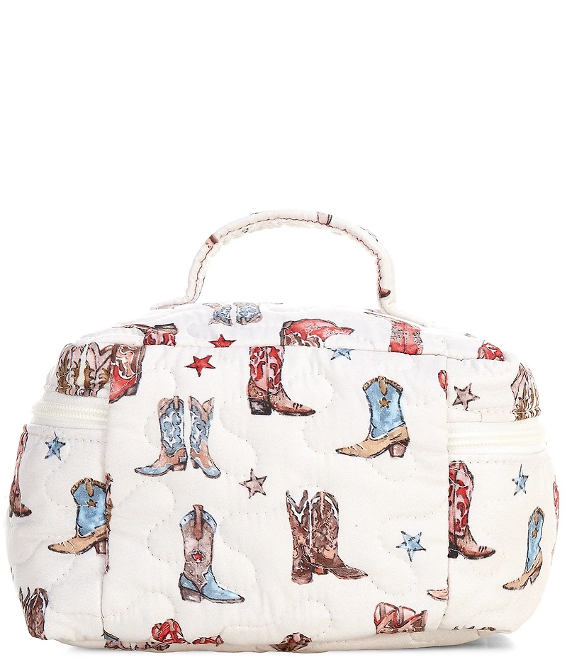 Ida Mae Home Thunder Boots Sand Quilted Travel Case
