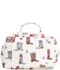 Ida Mae Home Thunder Boots Sand Quilted Travel Case