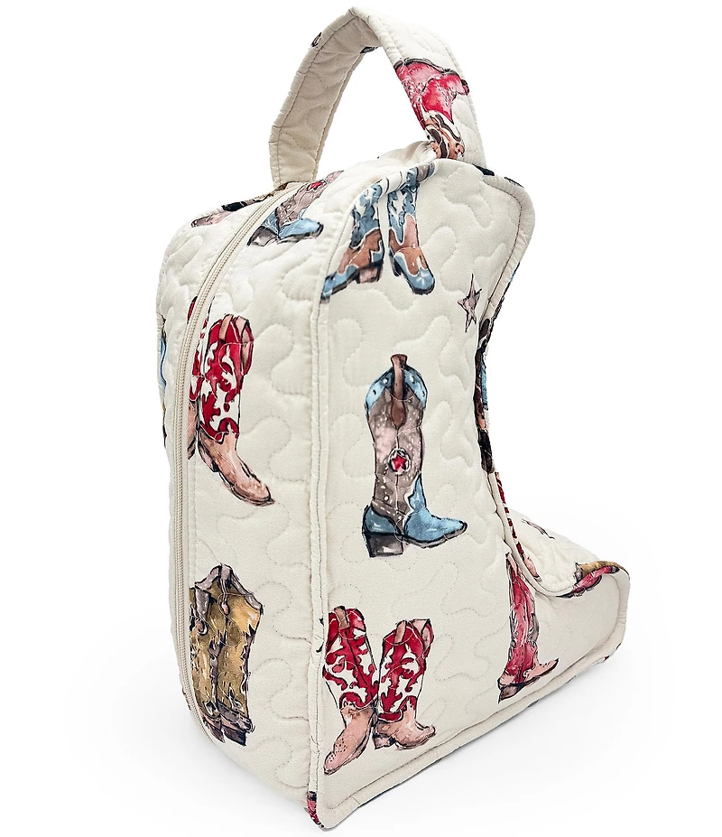 Ida Mae Home Thunderbird Boot Quilted Boot Bag