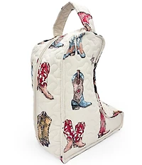 Ida Mae Home Thunderbird Boot Quilted Boot Bag