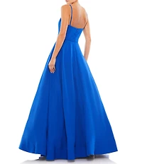Ieena for Mac Duggal V-Neck Sleeveless A-Line Fully Lined Ball Gown