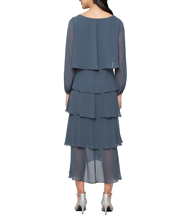ignite evenings ombre dress Ana Formal Rhinestone Cowl Back Long Dress