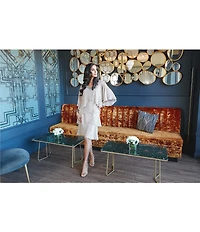 Ignite Evenings Short Sleeve Embellished Crew Neck 2-Piece Jacket Dress